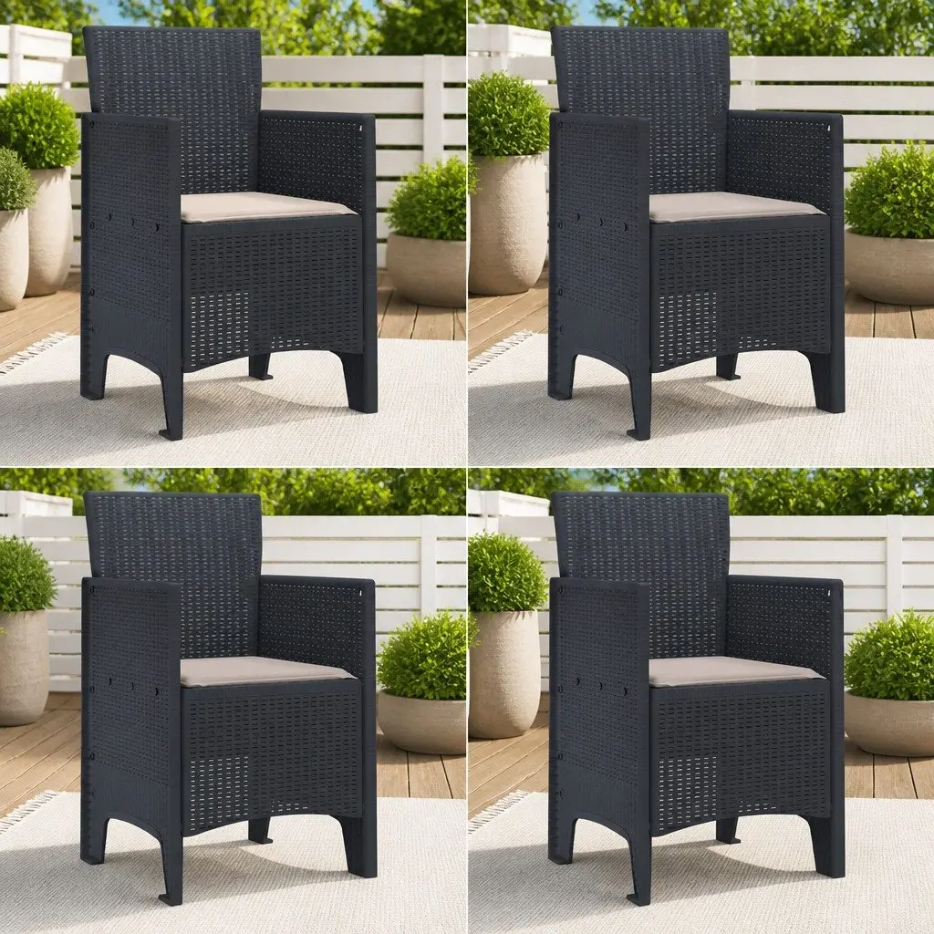 Anthracite Garden Chair Set