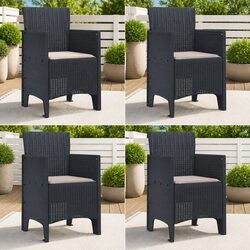Comfortable and Reliable Anthracite Garden Chair Set