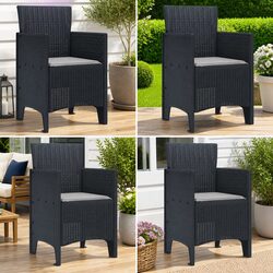 Comfortable and Affordable 4-Piece Garden Chair Set