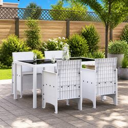 Value and Comfort with Our White Garden Chair Set of 4
