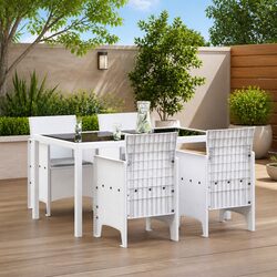Reliable and Affordable 4-Piece White Chair Set