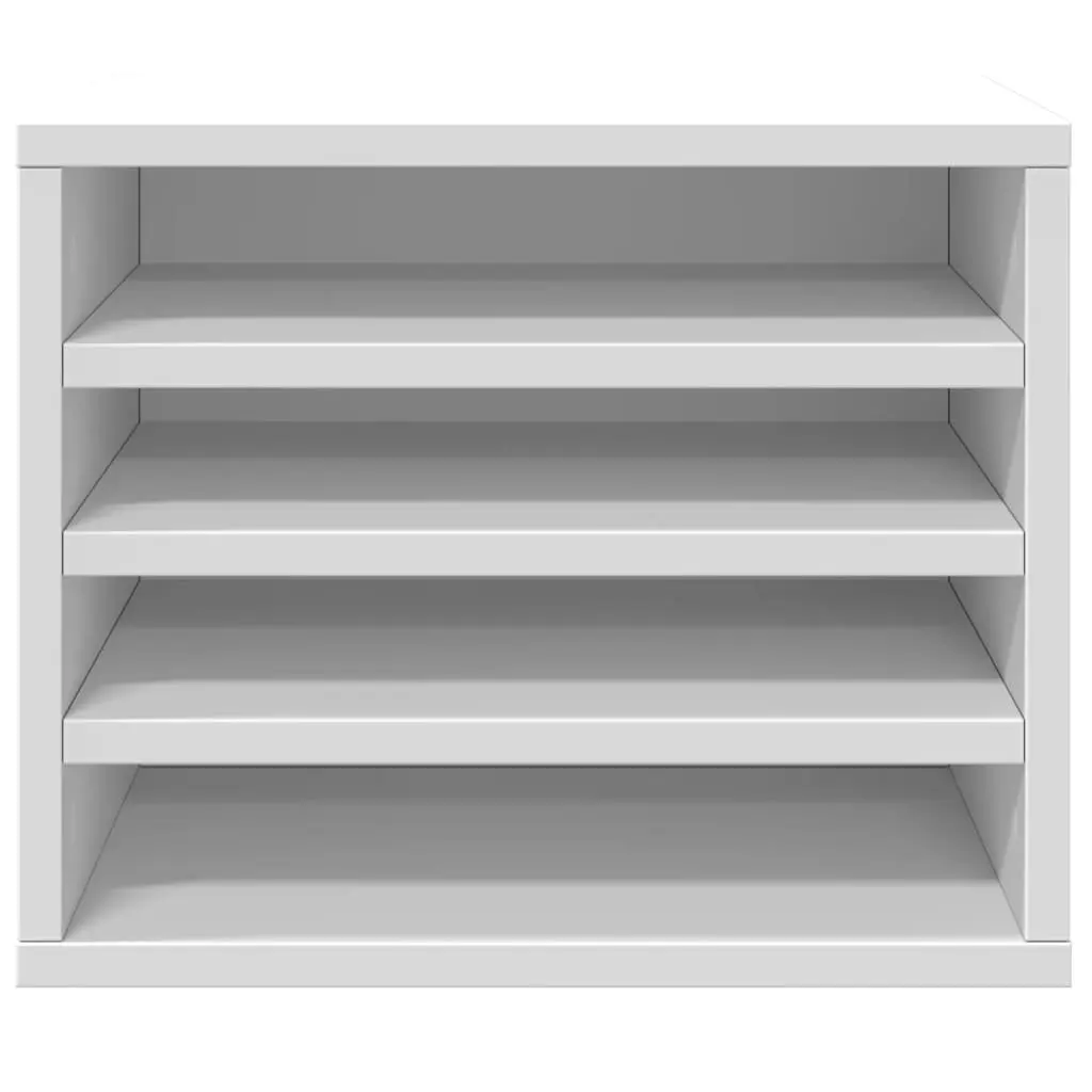 Desk Organiser White Office Storage Filing Accessories Container Compartments