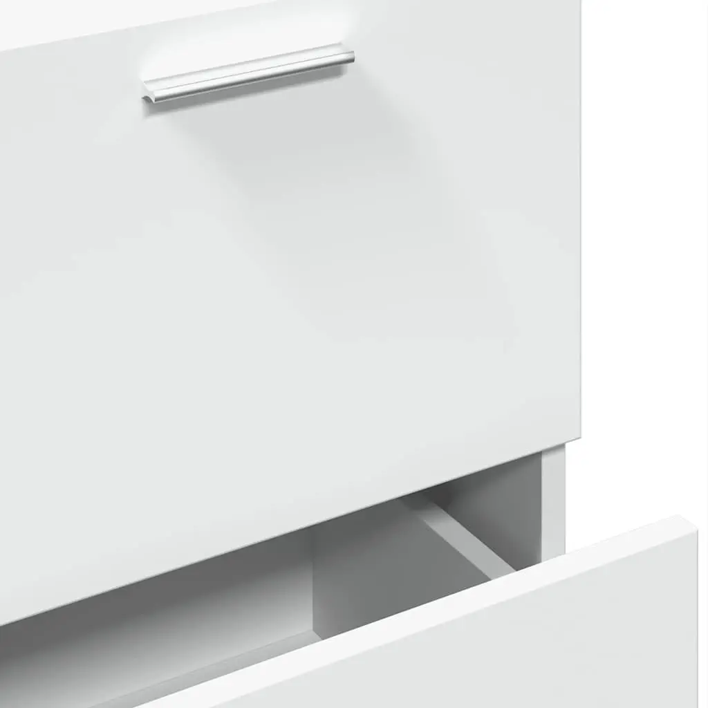 Bathroom Vanity Unit Under Sink Cabinet 40x37x59cm White Storage Drawer