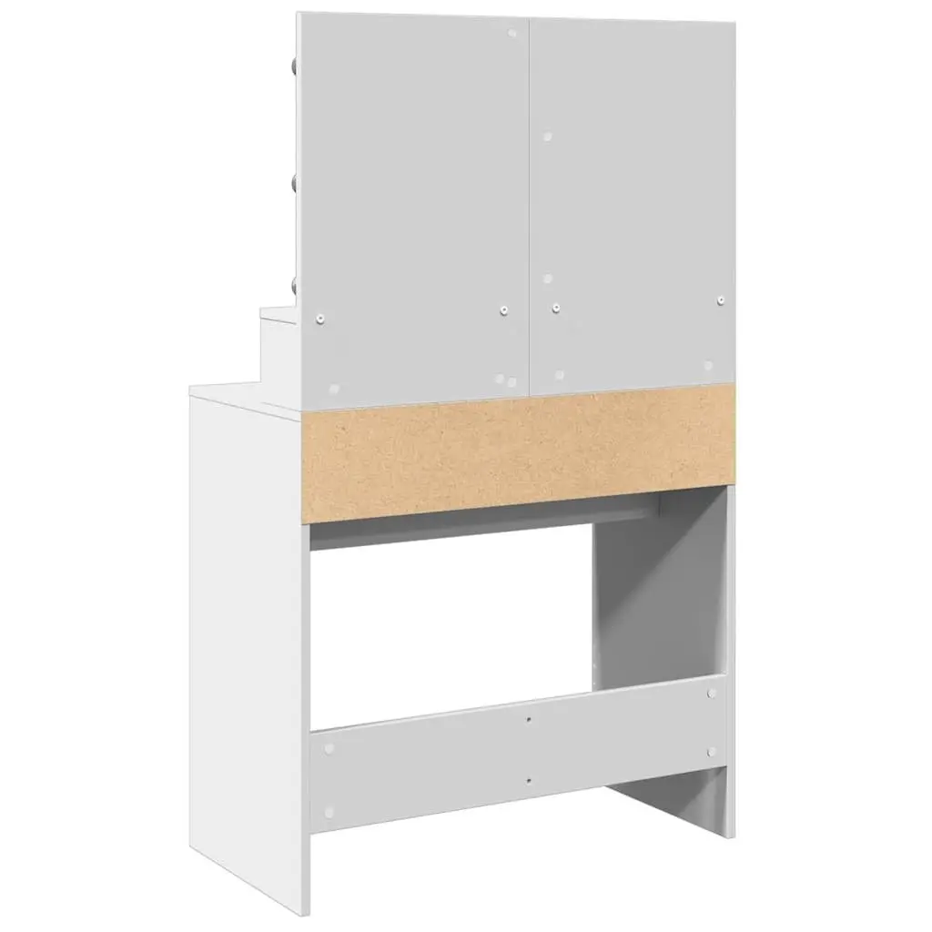 White Dressing Table with LED Lighting