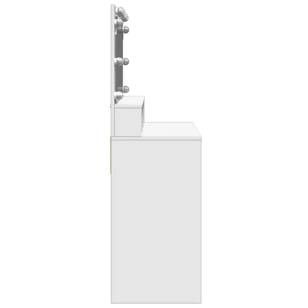 White Dressing Table with LED Lighting