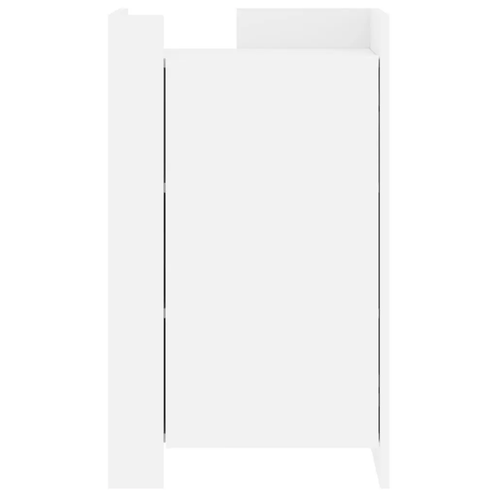 Sideboard Storage Cabinet 45x35x75 cm Engineered Wood White