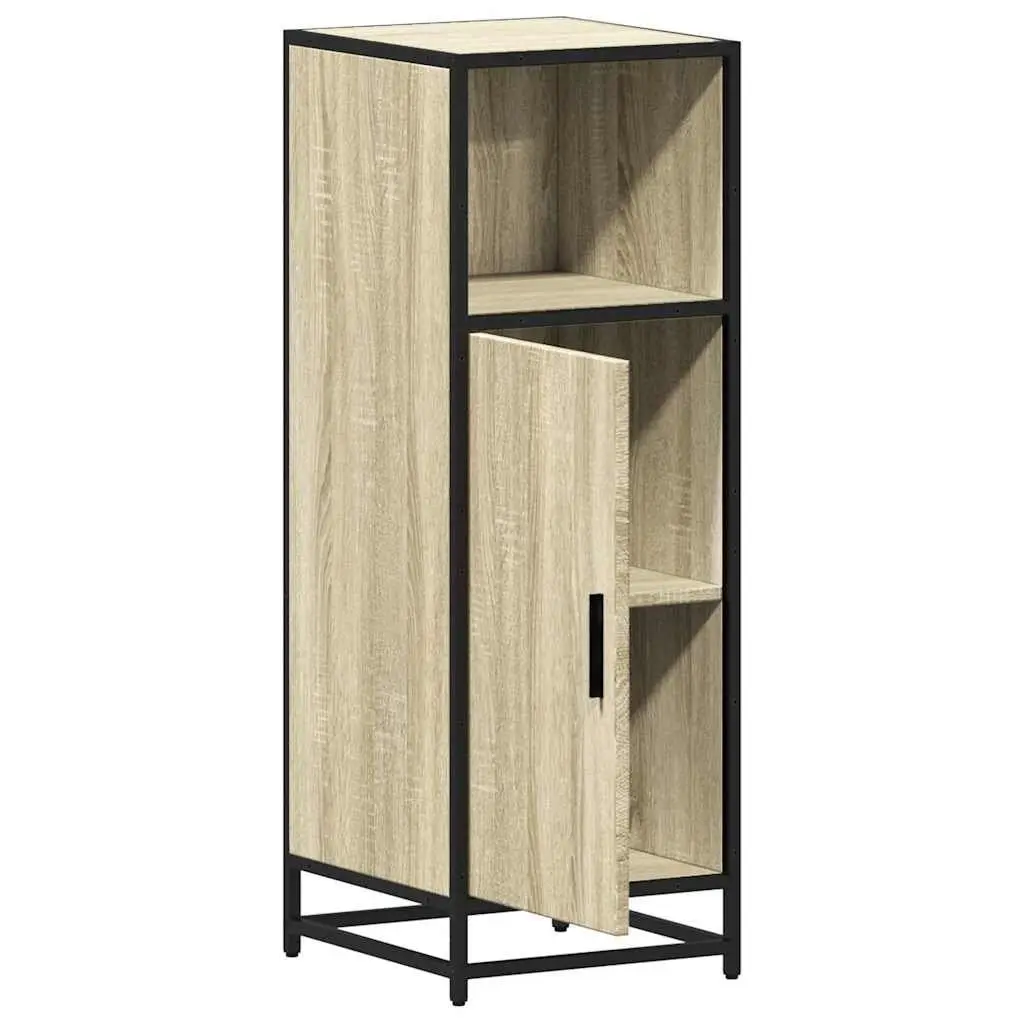 Bathroom Cabinet Storage 35x37.5x100cm Engineered Wood Brown Sonoma Oak