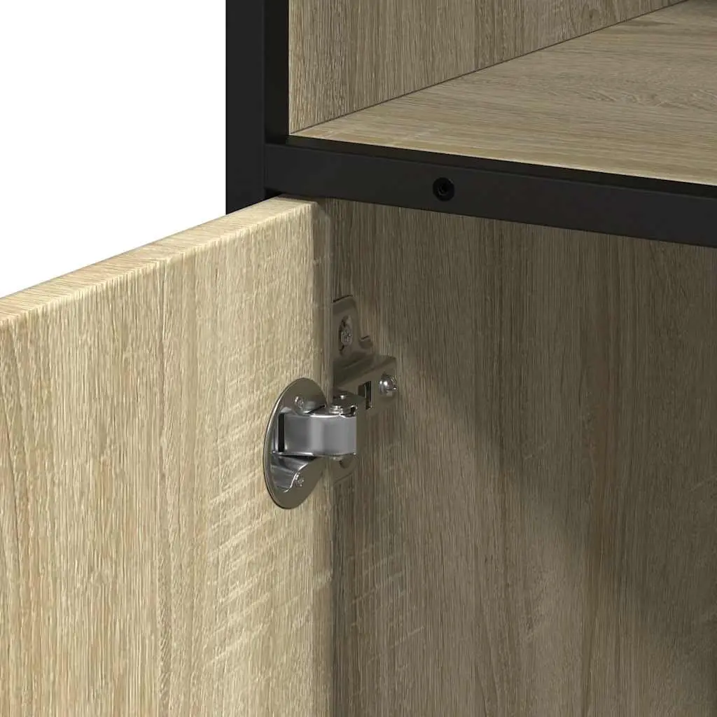 Bathroom Cabinet Storage 35x37.5x100cm Engineered Wood Brown Sonoma Oak
