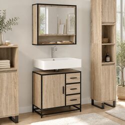 Affordable Brown Bathroom Sink Cabinet with Storage