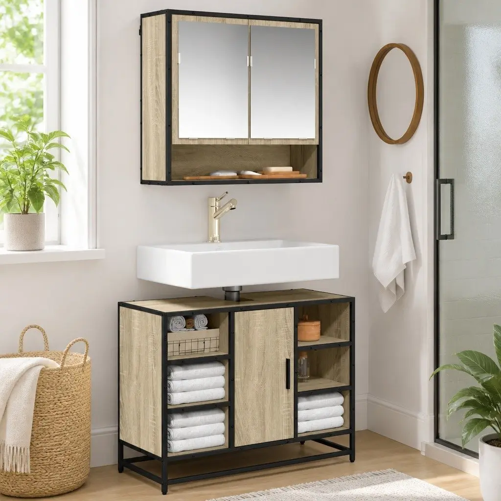 Bathroom Sink Cabinet with Solid Construction