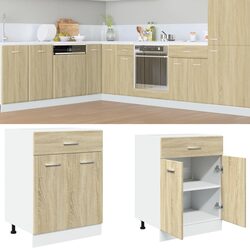 Reliable Kitchen Storage Cabinet with Drawer and Shelves