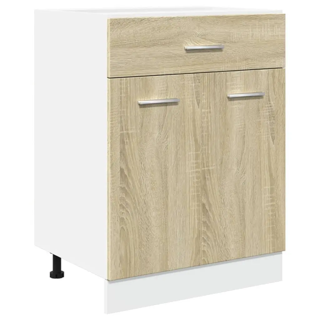 Kitchen Storage Cabinet with Drawer and Shelves