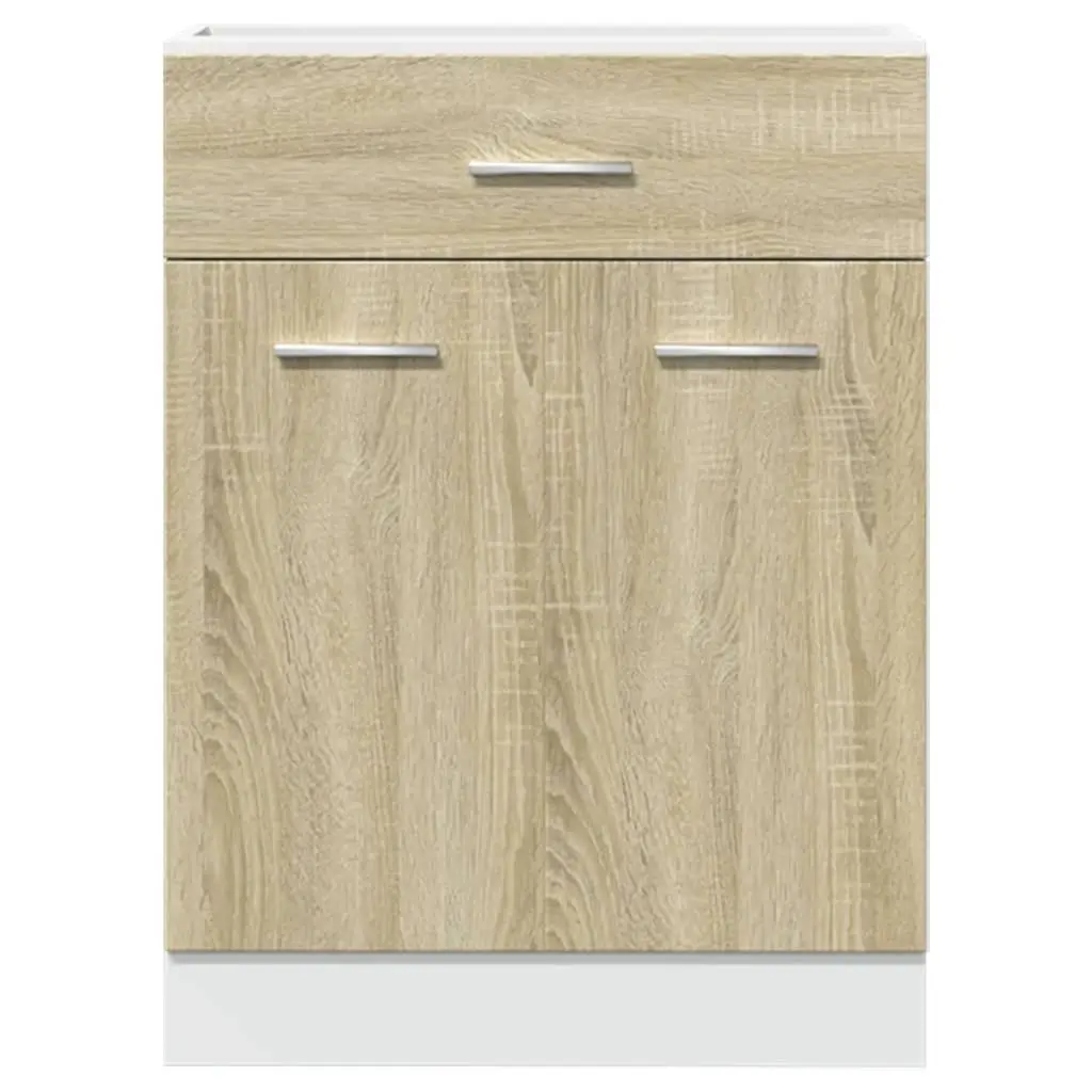Kitchen Storage Cabinet with Drawer and Shelves