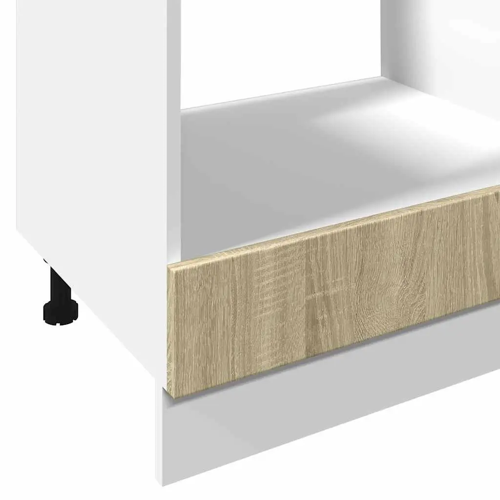 Oven Cabinet Kitchen Storage Unit Brown Engineered Wood 60x46x81.5cm