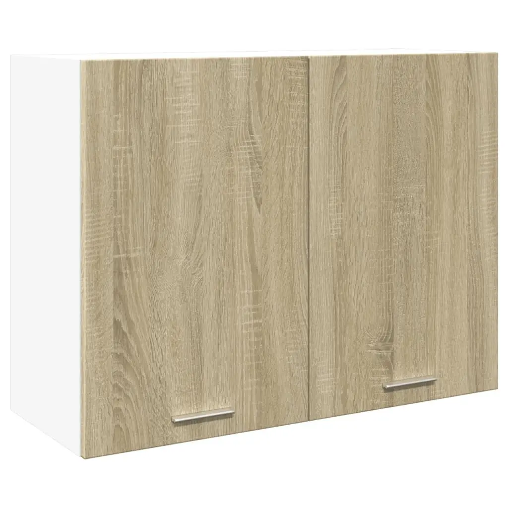 Hanging Kitchen Cabinet Wall Mount Storage Engineered Wood Brown 80x31x60 cm