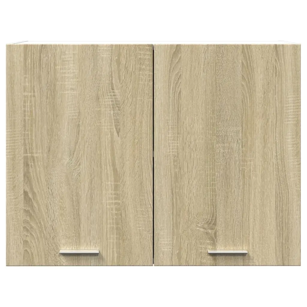 Hanging Kitchen Cabinet Wall Mount Storage Engineered Wood Brown 80x31x60 cm
