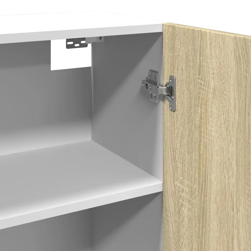 Hanging Kitchen Cabinet Wall Mount Storage Engineered Wood Brown 80x31x60 cm