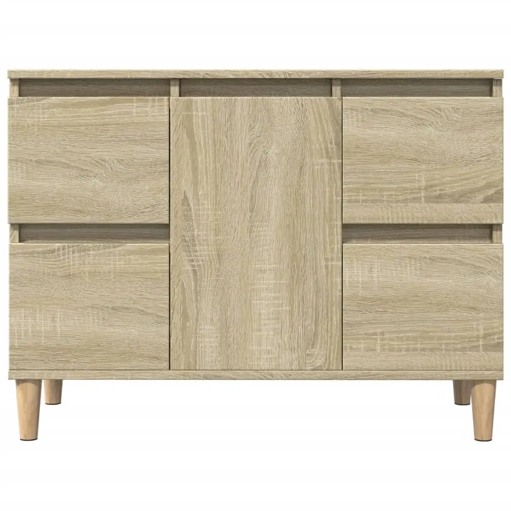 Bathroom Sink Cabinet Storage Unit 80x33x60cm Brown Vanity with Drawers and Compartment