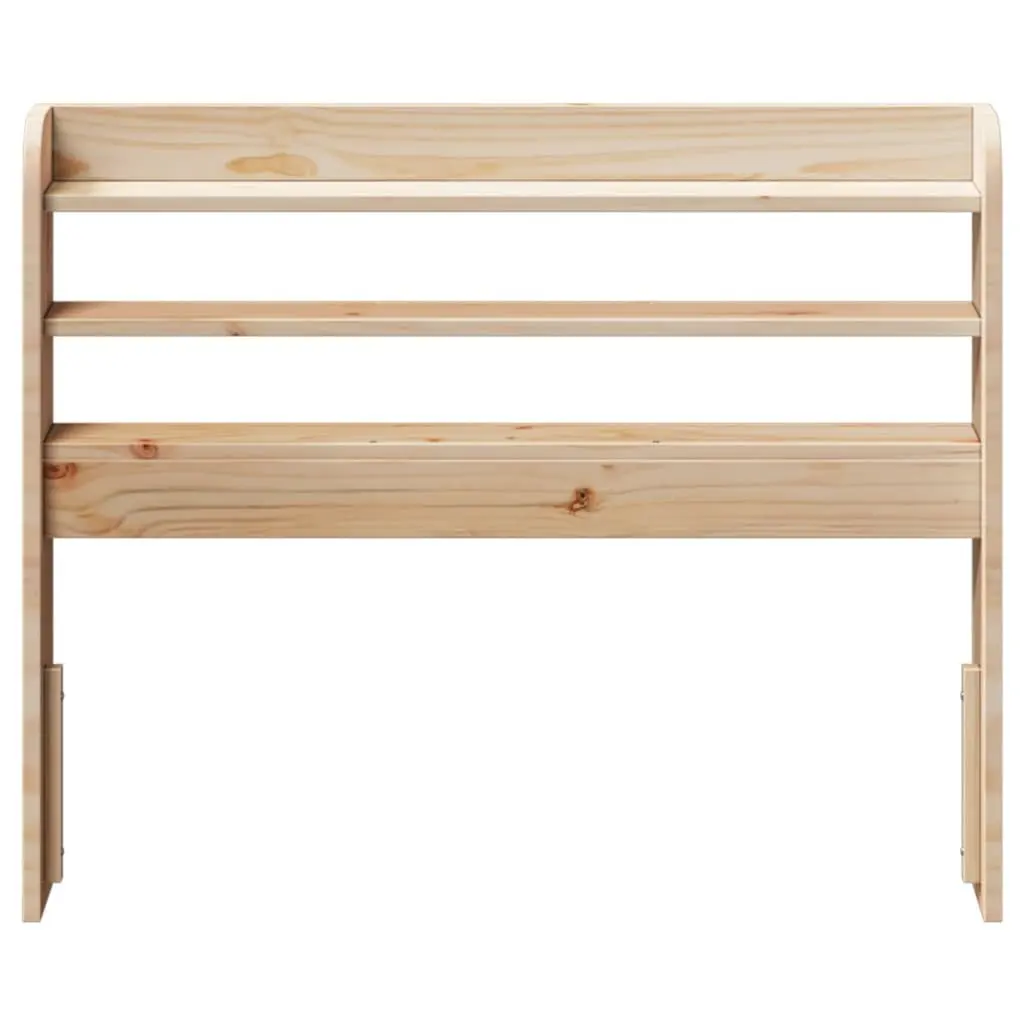 90 cm Pinewood Headboard with Shelves