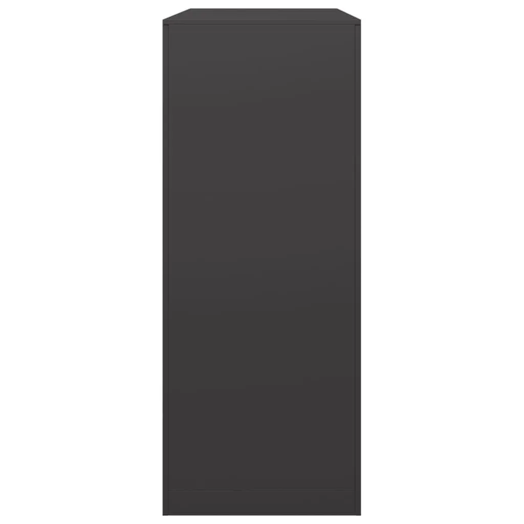 Log Holder Steel Firewood Storage Organizer Black 100x40x100cm