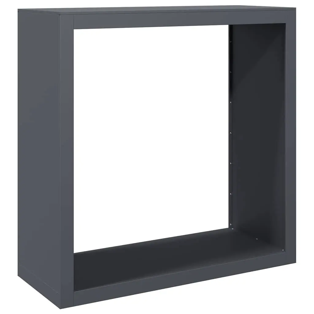 Firewood Rack Log Holder Steel Anthracite 100x40x100cm