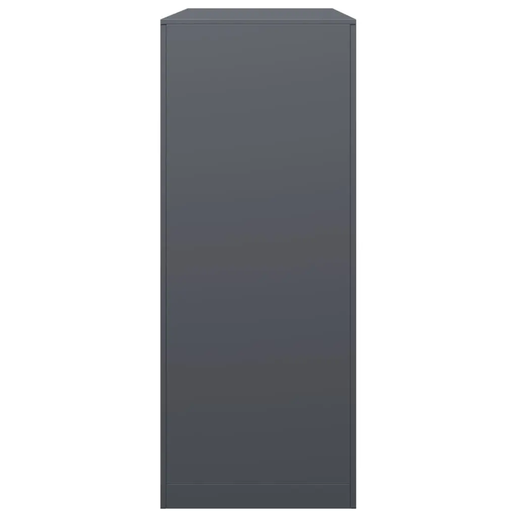 Firewood Rack Log Holder Steel Anthracite 100x40x100cm