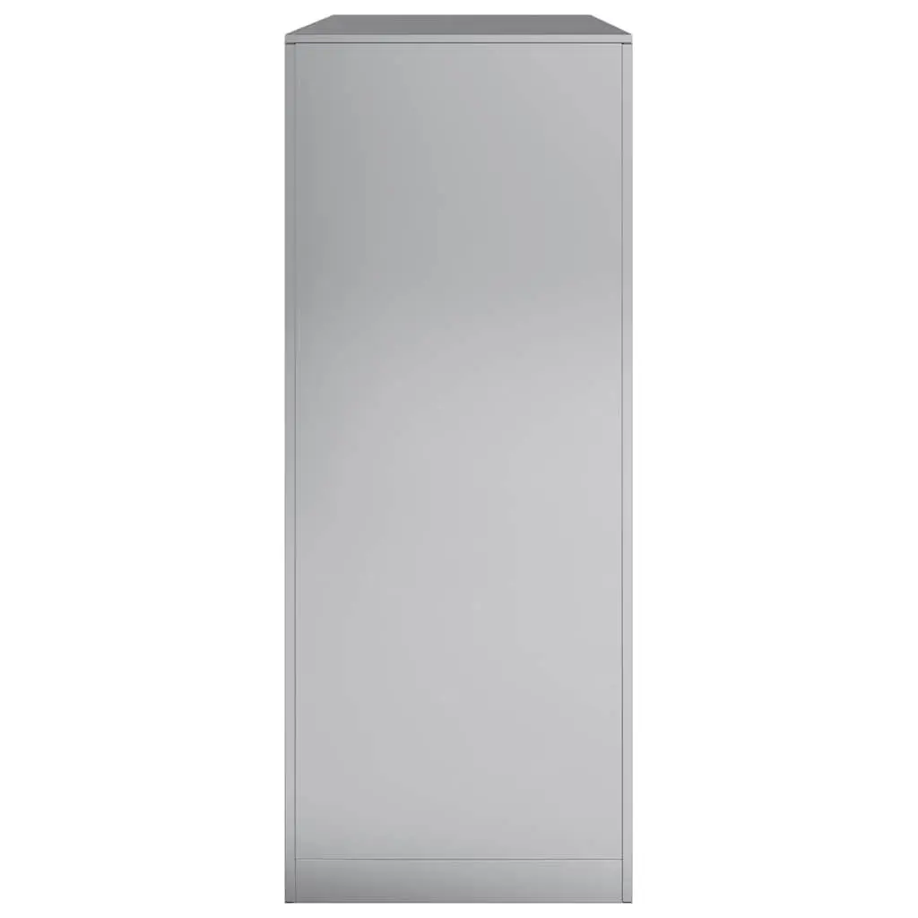 Firewood Rack Log Storage Holder Galvanised Steel 100x40x100cm Grey