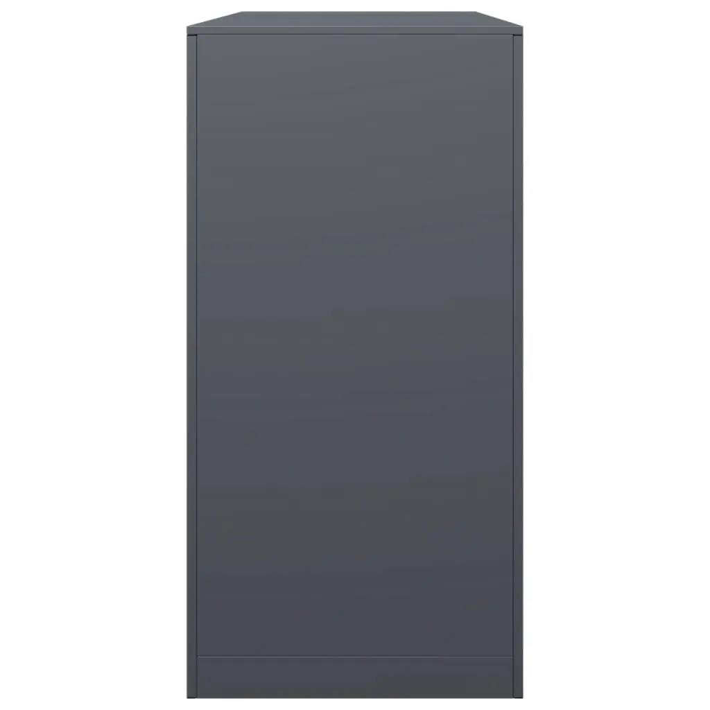Firewood Rack Steel Log Storage Holder Anthracite 100x40x80cm Fireplace Wood