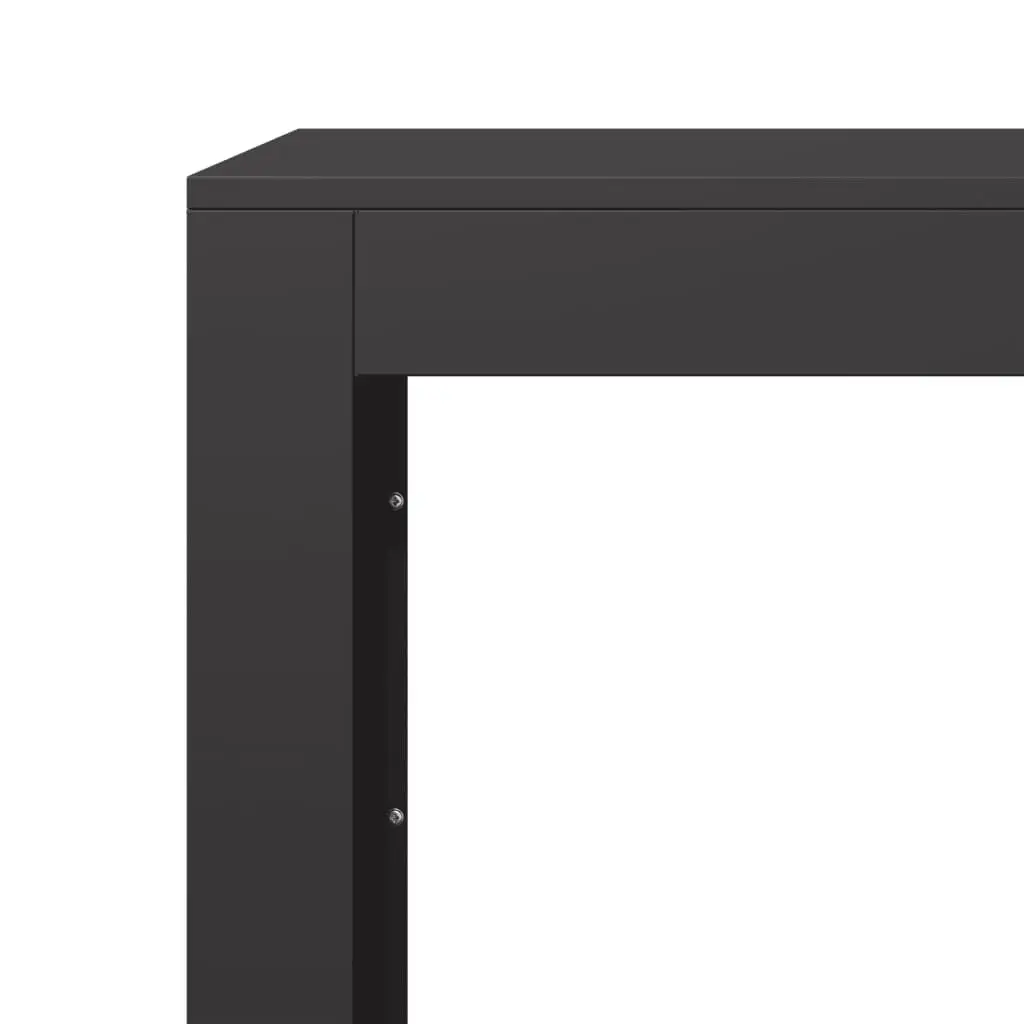 Firewood Rack Log Storage Stand Holder Black Steel 60 x 40 x 100 cm