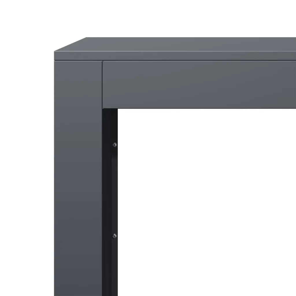 Anthracite Steel Firewood Rack 60x40x80cm