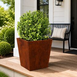 Set of 2 Garden Planters 40x40x40cm - Steel