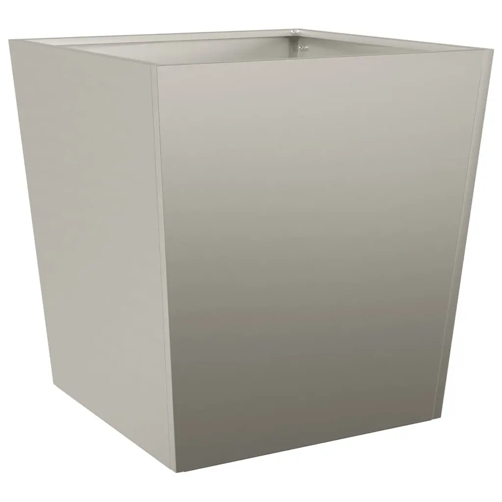 Garden Planters Outdoor Raised Planter 50x50x50 cm Weathering Steel Brown 2 Piece