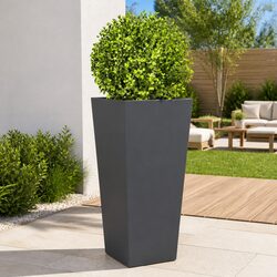 Value Steel Garden Planters, Anthracite - 2 pcs