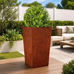 Quality 45x45x75 cm Weathering Steel Planter for Home Use