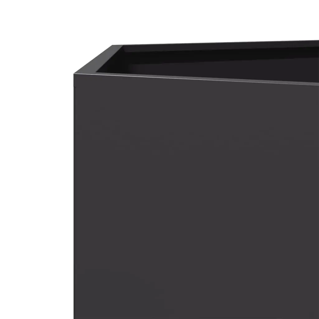Garden Planters Raised Outdoor Flower Pot 46x40x45 cm Black Hexagon 2 pcs