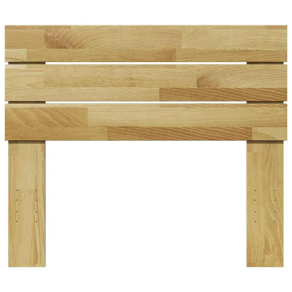 Solid Oak Wood Headboard Back Support 90cm Brown