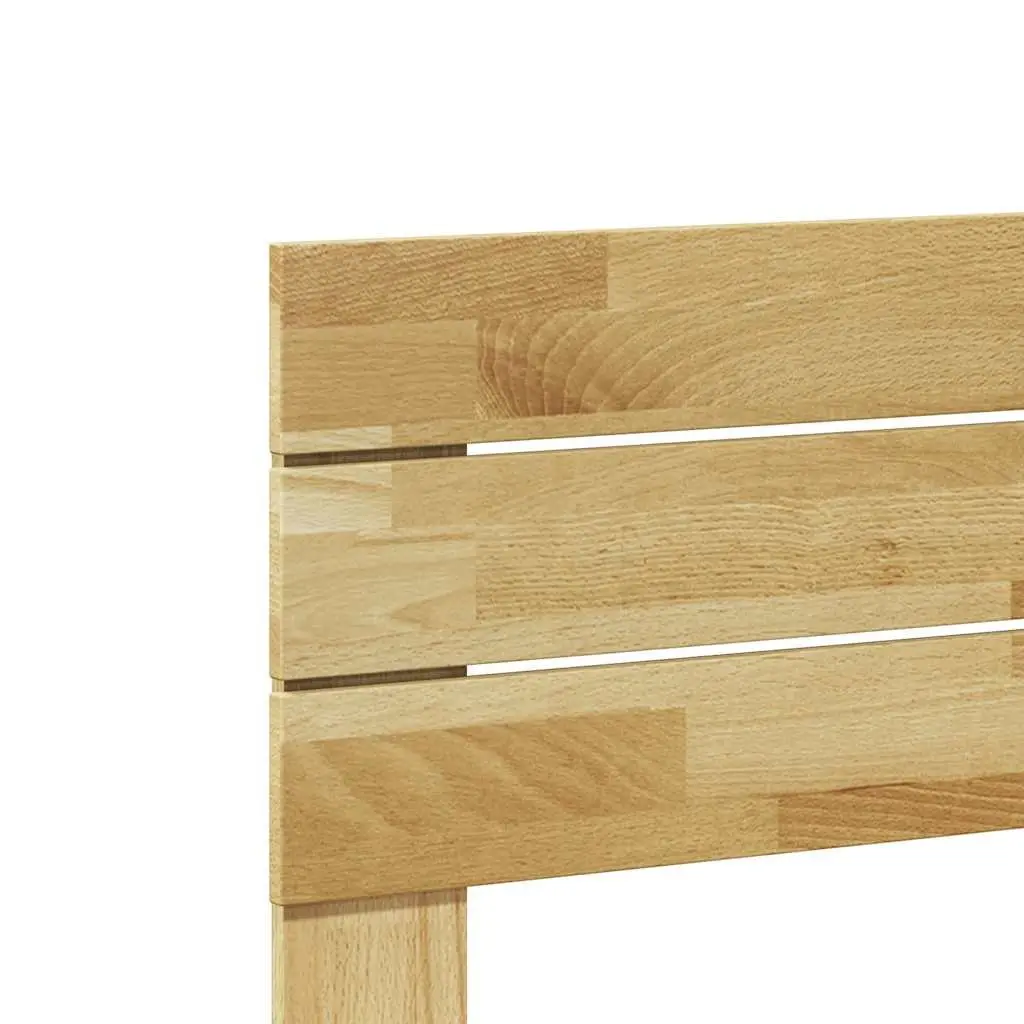 Solid Oak Wood Headboard Back Support 90cm Brown
