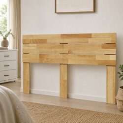 Headboard 135 cm Solid Wood Oak Brown Bed Frame Bedroom Furniture Backing