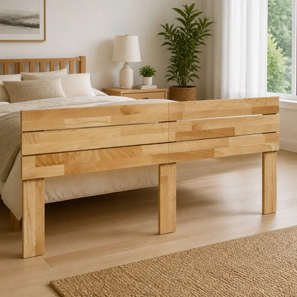 Headboard Solid Wood Back Support 180 cm Oak Brown