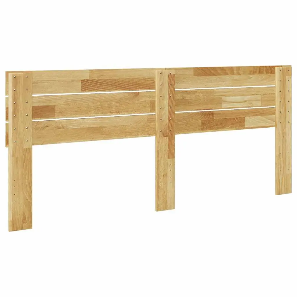 Headboard Solid Wood Oak Brown 200 cm Bedroom Bed Furniture Support Back Rest