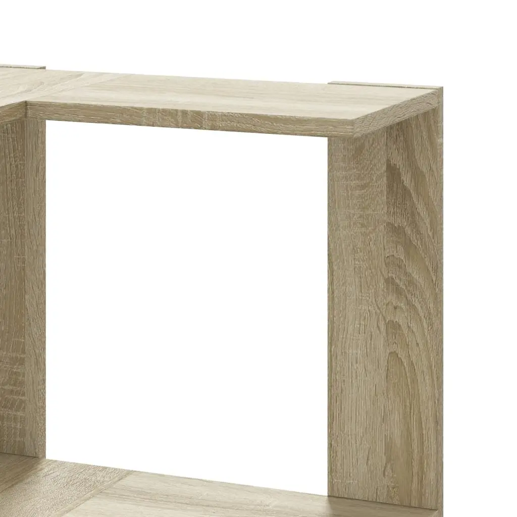 Corner Bookcase 5-Tier Storage Display Shelf Sonoma Oak