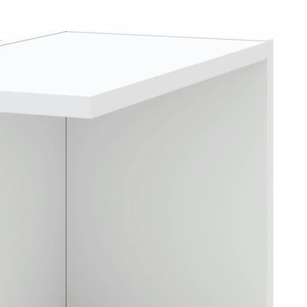 Wall Corner Shelf White 36.5x36.5x140cm Storage Display Shelving Unit