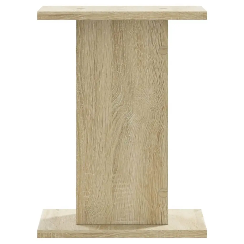 Speaker Stands Audio Support 30x30x40 cm Brown Engineered Wood