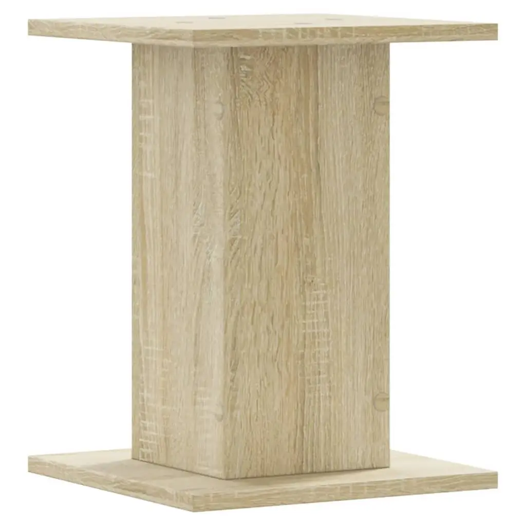 Speaker Stands Audio Support 30x30x40 cm Brown Engineered Wood