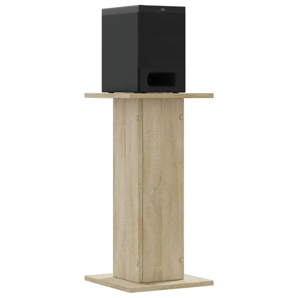 Speaker Stands Audio Support 30x30x60 cm Engineered Wood Brown 2 Piece