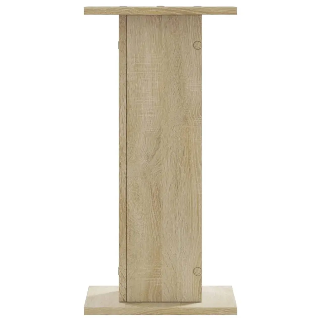 Speaker Stands Audio Support 30x30x60 cm Engineered Wood Brown 2 Piece