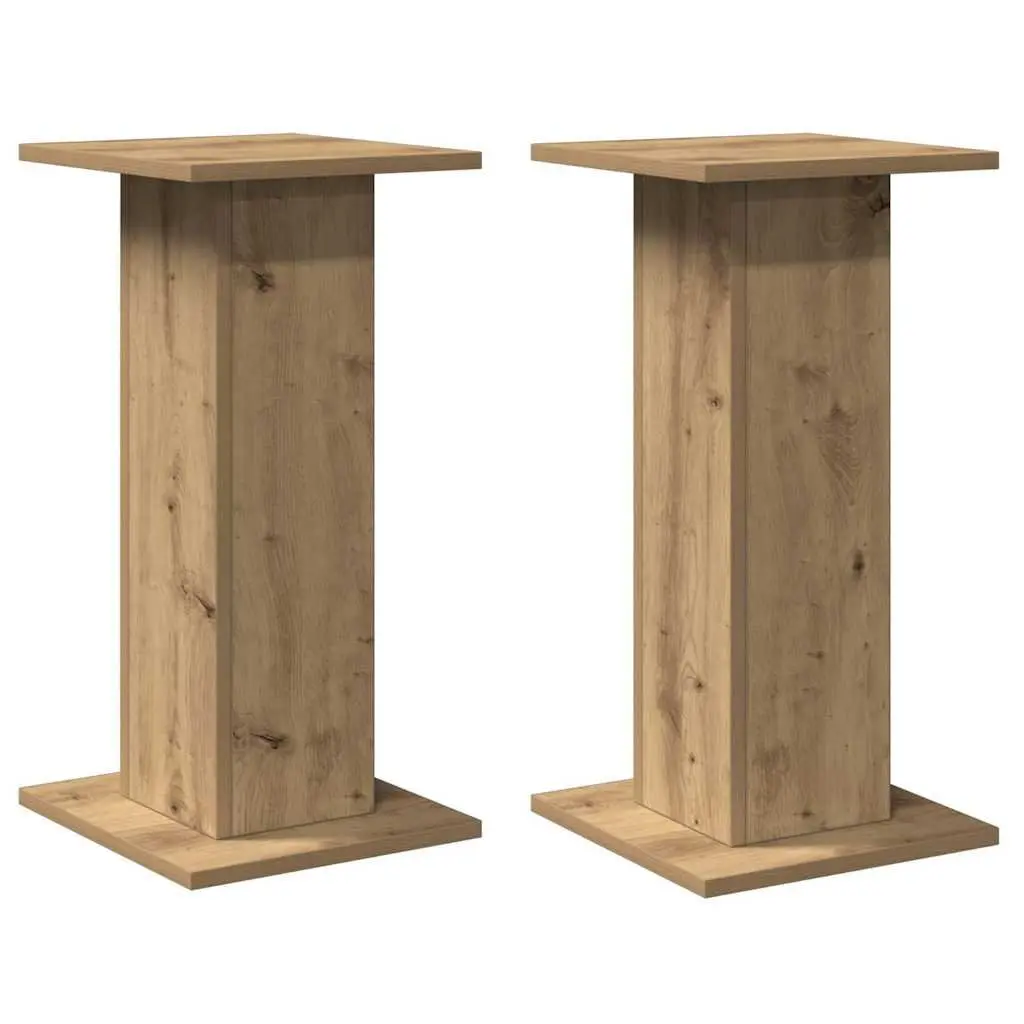 Speaker Stands Audio Equipment Support 30x30x60 cm Brown 2 Piece