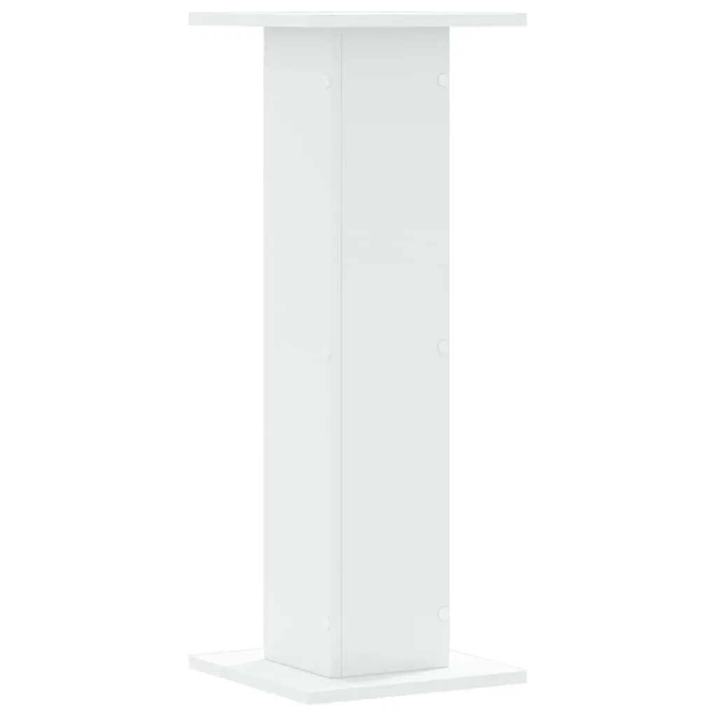 Speaker Stands 2 pcs White 30x30x80 cm Engineered Wood Audio Accessories