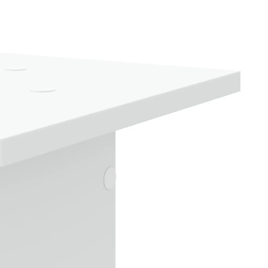 Speaker Stands 2 pcs White 30x30x80 cm Engineered Wood Audio Accessories