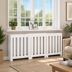 Value-Driven White Radiator Cover with Functional Design
